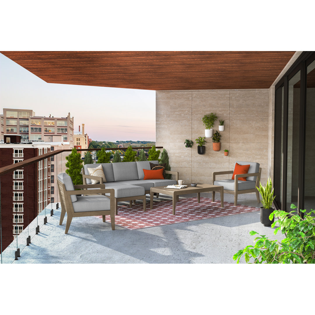 Ojai Sustain 68.5" Wide Outdoor Patio Sofa with Cushions